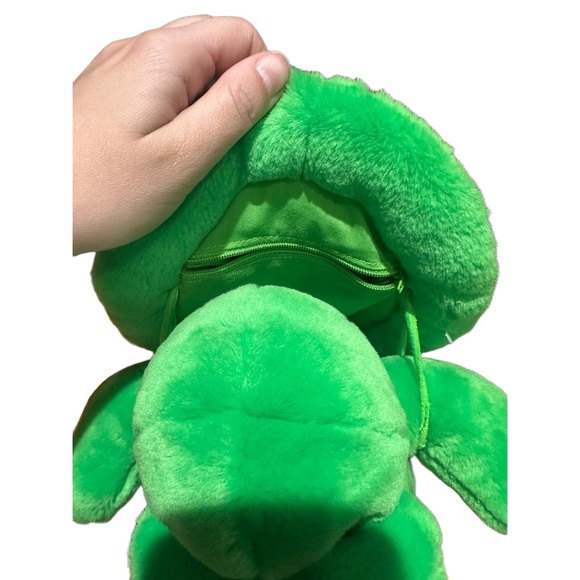 BUILD-A-BEAR WORKSHOP Plush Green Yellow Turtle Zipper Pocket Cuddly Toy - Picture 4 of 5